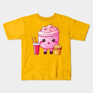 kawaii Ice cream  T-Shirt cute Candy food gilrl Kids T-Shirt